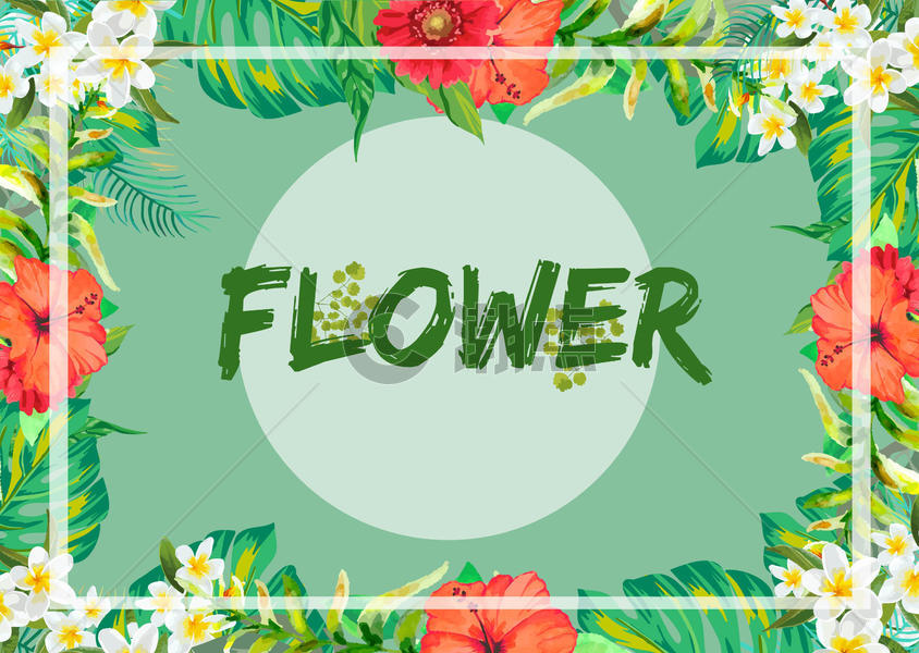 绿植花卉背景图片素材免费下载