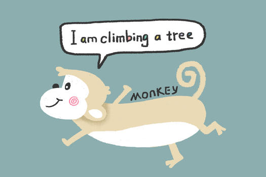 猴动物手绘插画图片素材免费下载