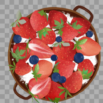草莓沙拉图片素材免费下载