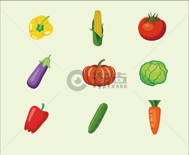 蔬菜图标图片素材免费下载
