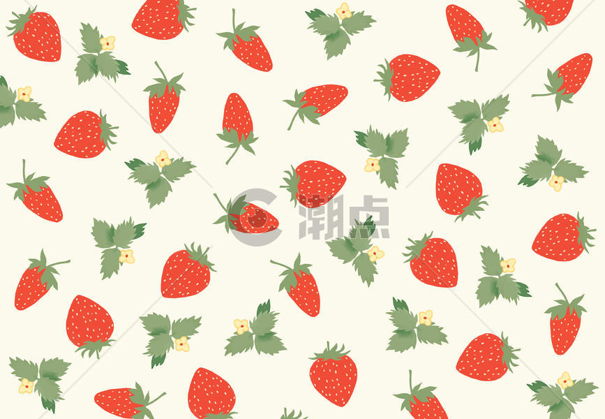 清新水果草莓背景图片素材免费下载