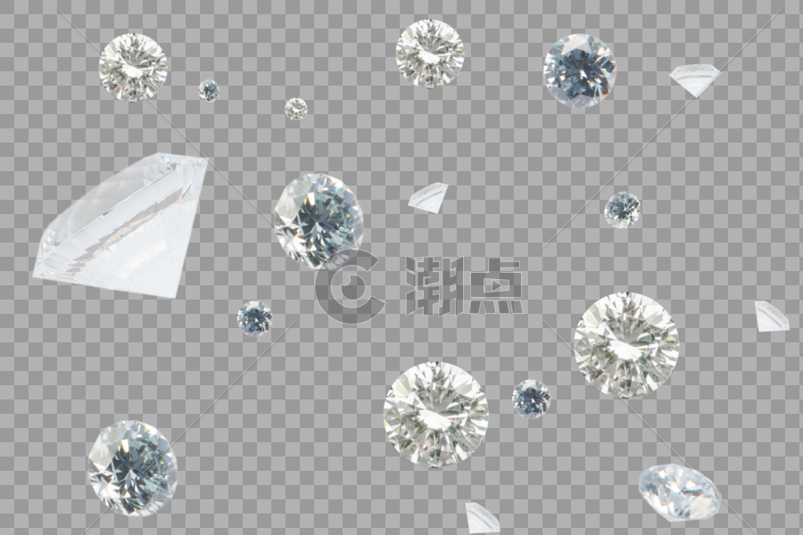 蓝色简约珠宝钻石图片素材免费下载