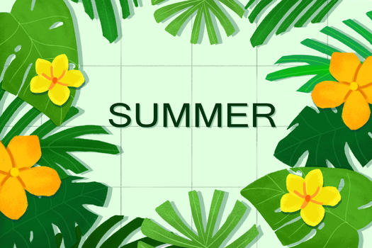 夏日植物背景图片素材免费下载