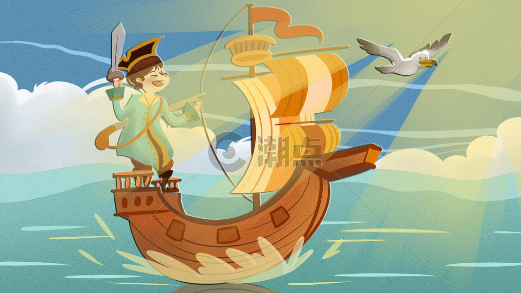 航海插画图片素材免费下载