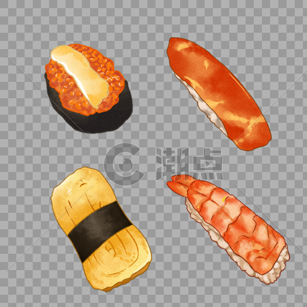 日式寿司小食元素图片素材免费下载