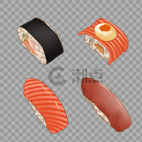 日式寿司卷小食图片素材免费下载