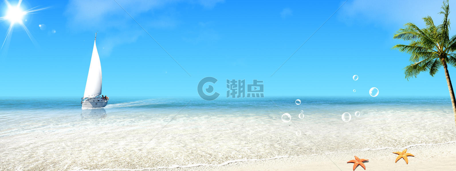 夏季海滩休闲图片素材免费下载