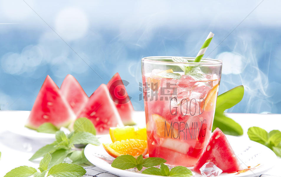 夏季西瓜汁图片素材免费下载