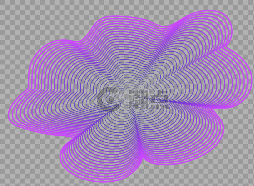 紫色抽象线条几何流体渐变图片素材免费下载