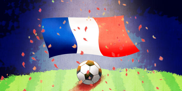 法国队夺冠图片素材免费下载