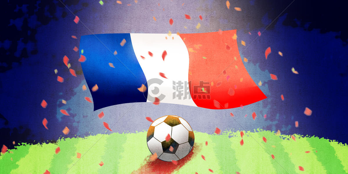 法国队夺冠图片素材免费下载