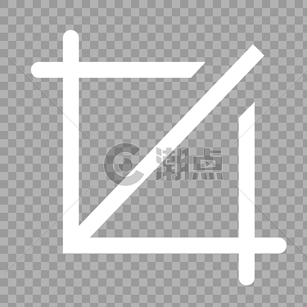 裁剪线性图标设计元素1000*1000图片素材免费下载-编号92586-潮点视频