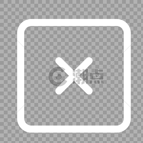 乘号线性图标设计元素1000*1000图片素材免费下载-编号92682-潮点视频