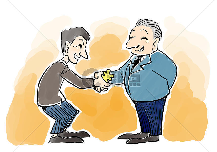 收受贿赂插画原画4218*2953图片素材免费下载-编号92987-潮点视频