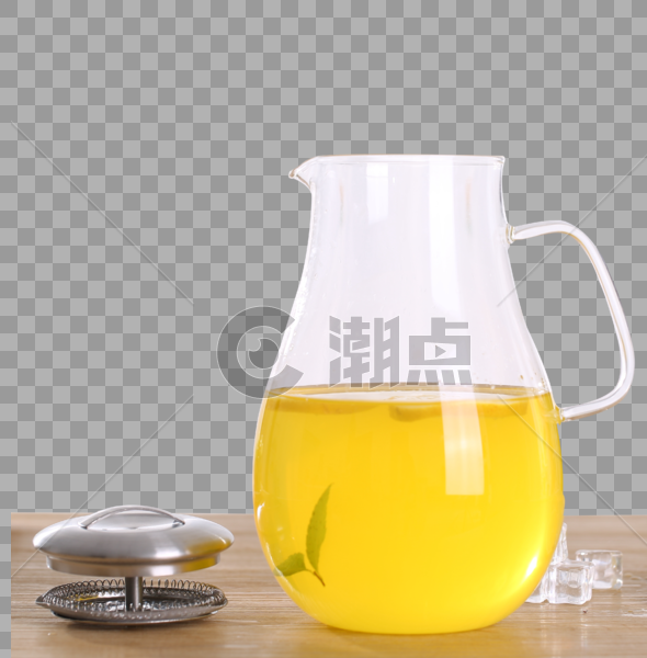 玻璃茶壶柠檬茶图片素材免费下载