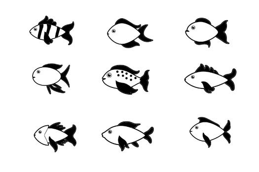 鱼类图标图片素材免费下载