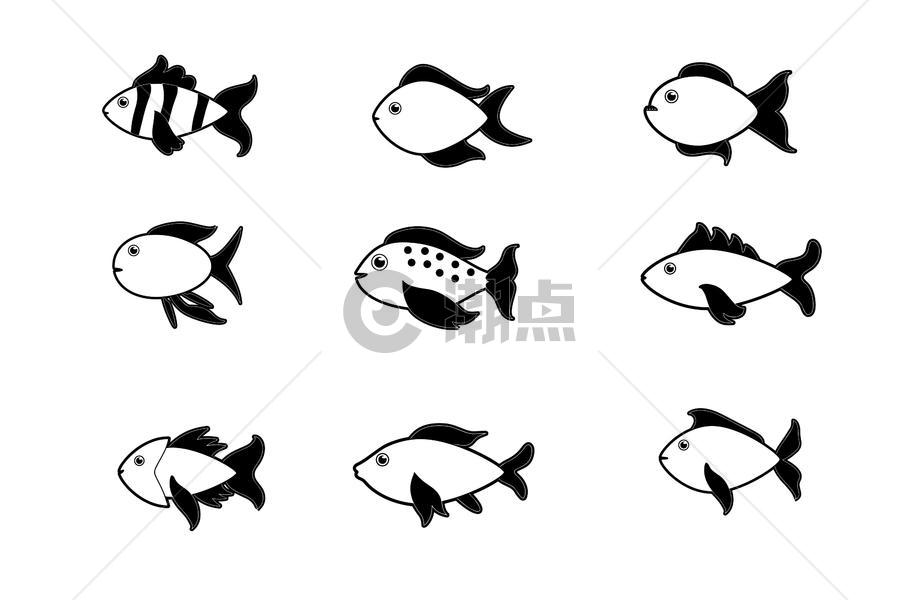鱼类图标图片素材免费下载