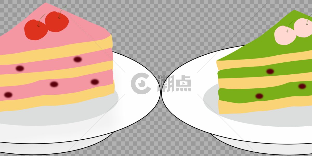 两块糕点图片素材免费下载