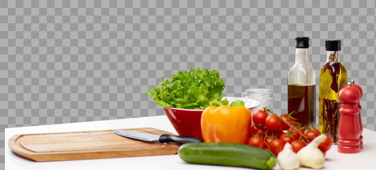蔬菜和植物油图片素材免费下载