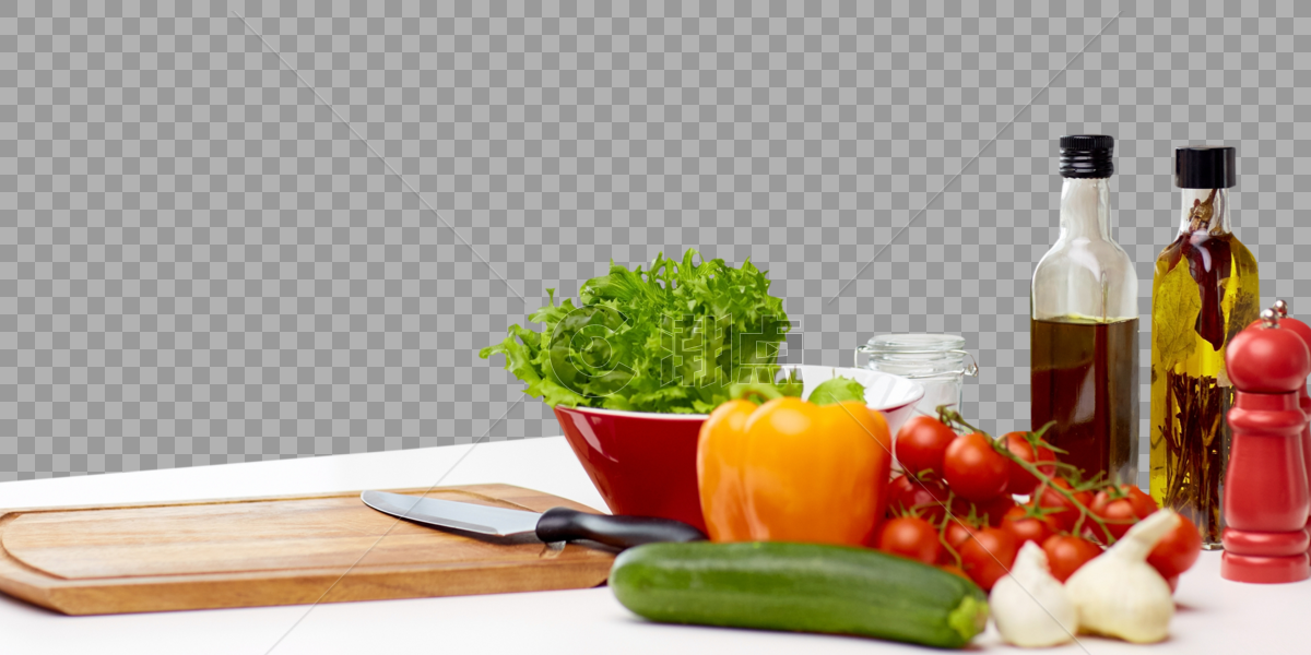 蔬菜和植物油图片素材免费下载