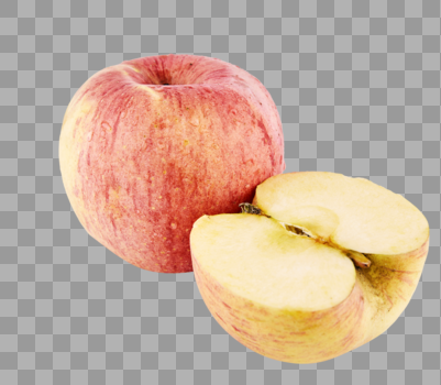 完整的苹果与切开的苹果图片素材免费下载