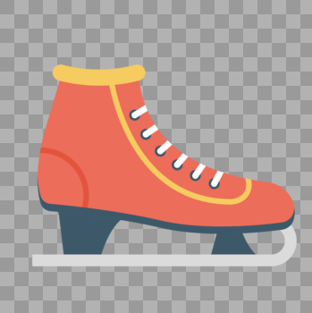 溜冰鞋填色图标图片素材免费下载