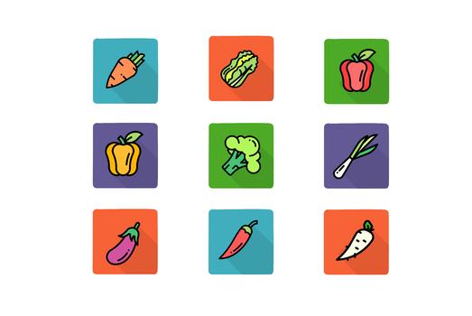蔬菜类图标图片素材免费下载