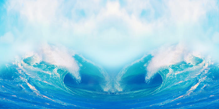 海洋波浪背景图片素材免费下载