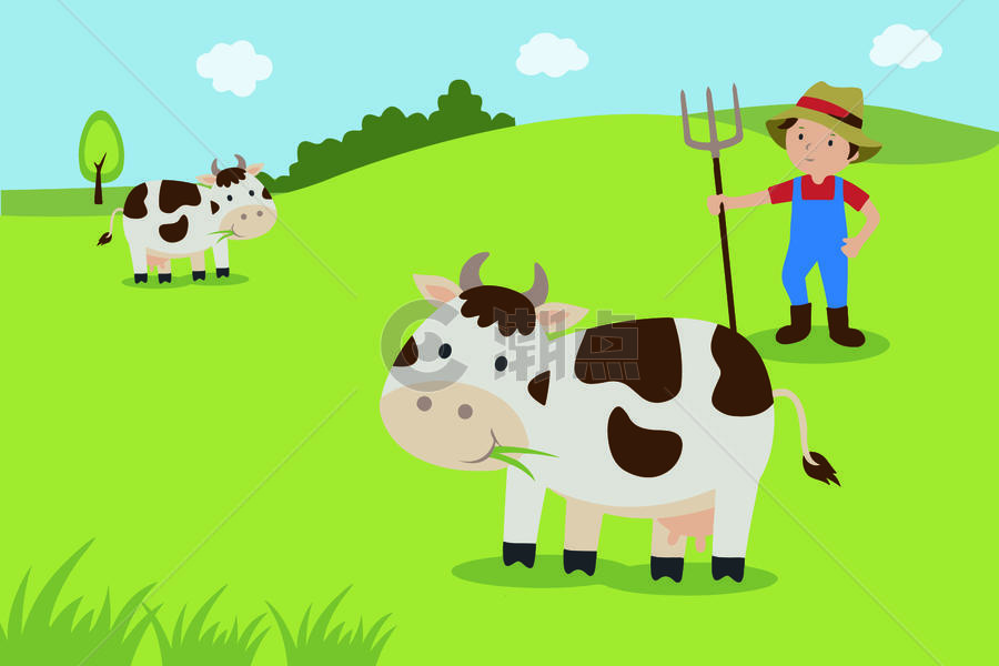 农场奶牛图片素材免费下载
