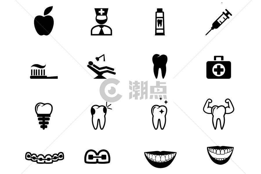 牙齿图标图片素材免费下载