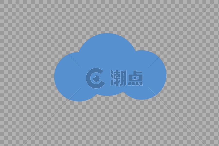 蓝色云图片素材免费下载