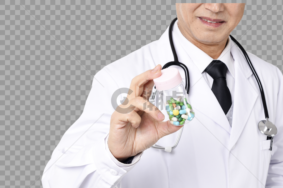 医生手持药物底图图片素材免费下载