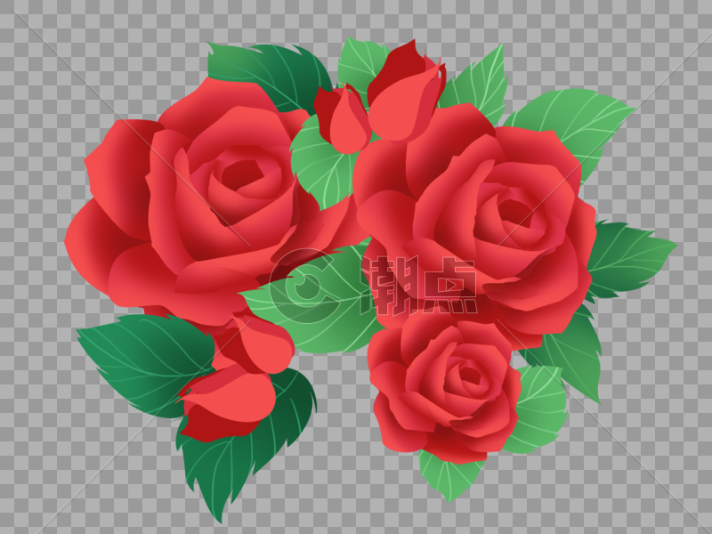 玫瑰花装饰图片素材免费下载