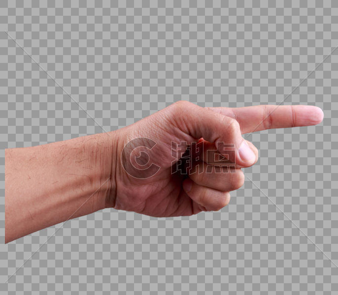 手势指方向图片素材免费下载