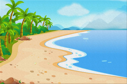 海边沙滩背景图片素材免费下载