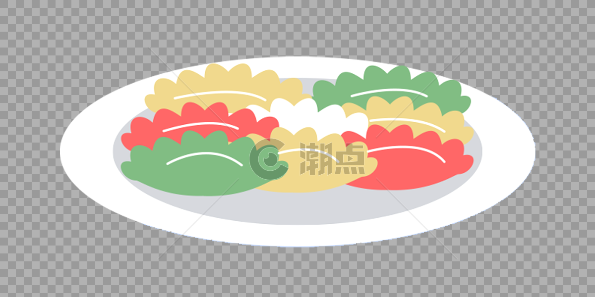 彩色水饺图片素材免费下载