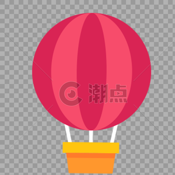红色热气球图片素材免费下载