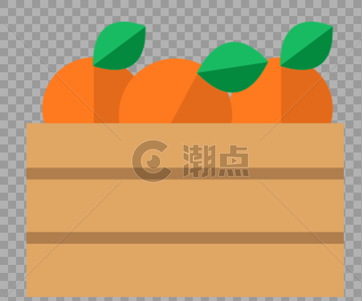 扁平化水果橙子图片素材免费下载