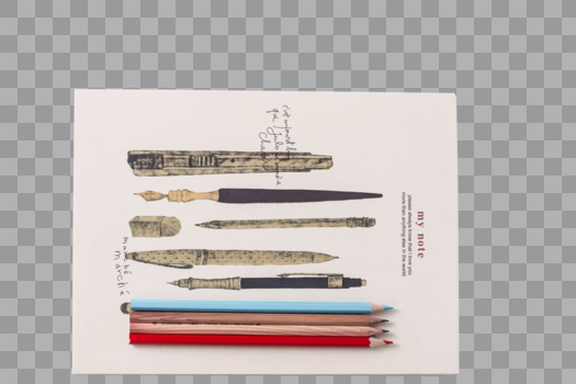 书本铅笔创意摆拍图片素材免费下载
