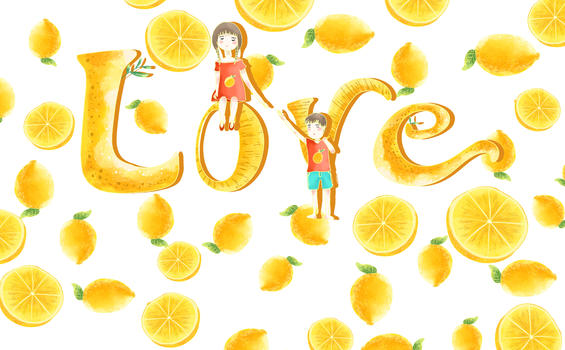 柠檬味情人节图片素材免费下载