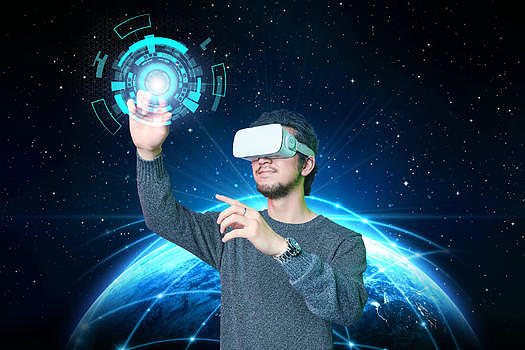 VR科技探索宇宙图片素材免费下载