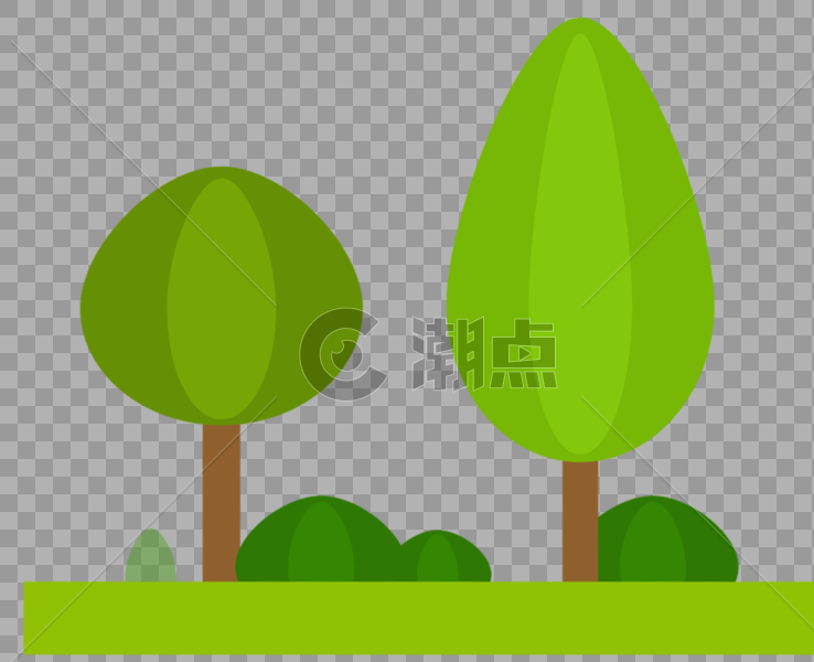 绿色的大树图片素材免费下载