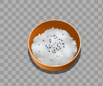 芝麻白米饭元素图片素材免费下载