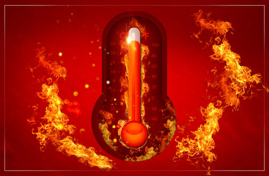 创意高温温度计图片素材免费下载