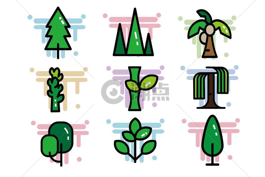 树木植被类图标图片素材免费下载