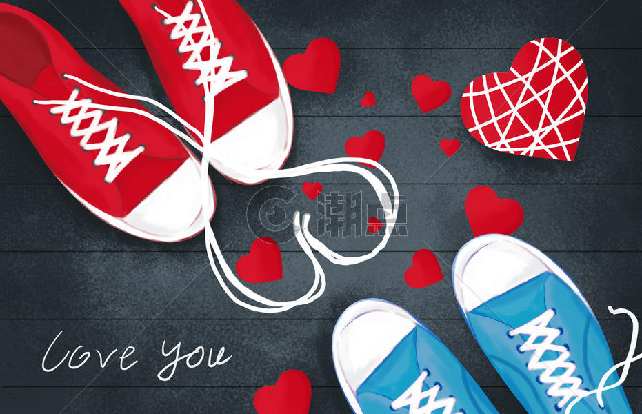 爱情情侣鞋图片素材免费下载