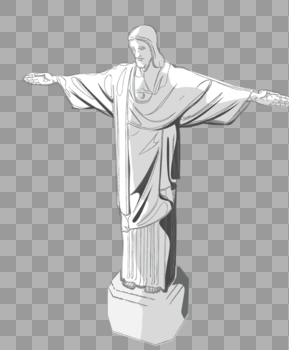 耶稣雕像图片素材免费下载