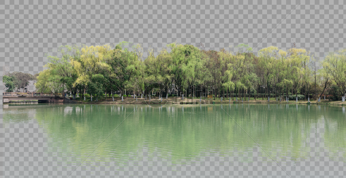 春天公园湖泊游玩风景图片素材免费下载