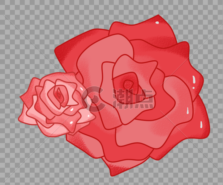 红色玫瑰花图片素材免费下载
