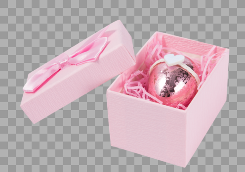 粉色礼物盒里的蛋图片素材免费下载